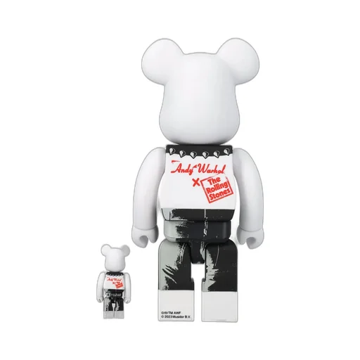 Medicom Toy The Rolling Stones Sticky Fingers 100% + 400% Be@Rbrick Figure Set