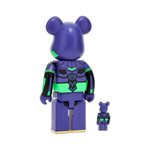 Medicom Toy X Evangelion Eva 01 100% + 400% Be@Rbrick Set