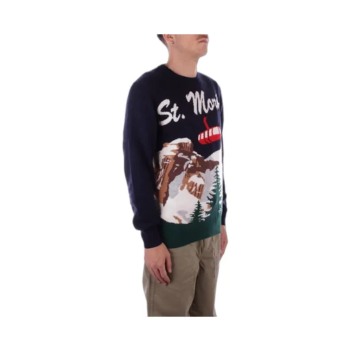 Mc2 Saint Barth Heron Pattern Jacquard Jumper