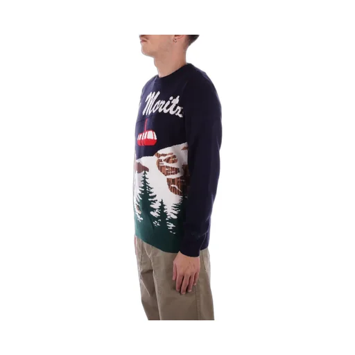 Mc2 Saint Barth Heron Pattern Jacquard Jumper
