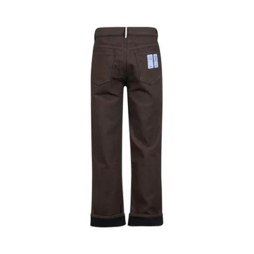 Mcq Alexander Mcqueen Back Logo Printed Straight Leg Jeans