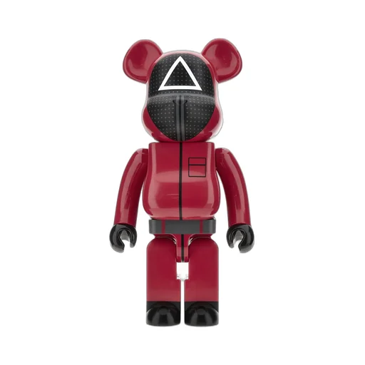 Medicom Toy X Squid Game Guard Triangle 1000% Be@Rbrick Figure