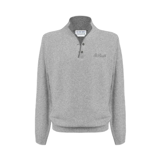 Mc2 Saint Barth Dorian Long-Sleeved Polo Jumper