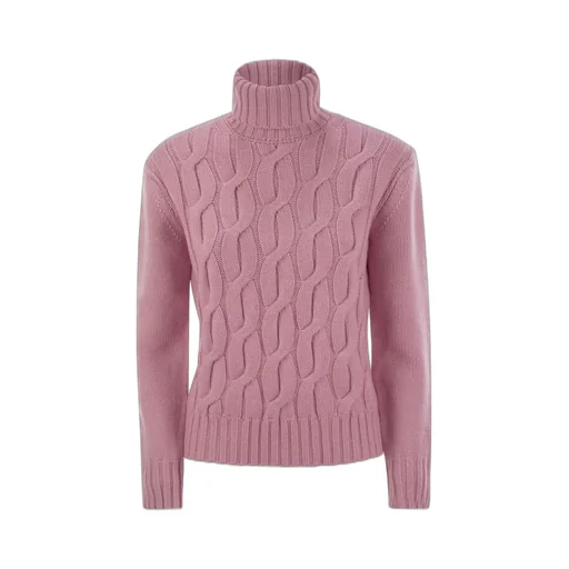Mc2 Saint Barth Giverny Cable-Knit Turtleneck Jumper