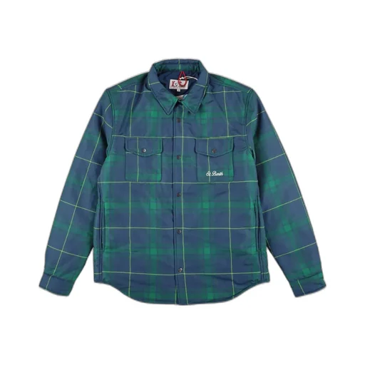 Mc2 Saint Barth Logo Embroidered Checked Shirt