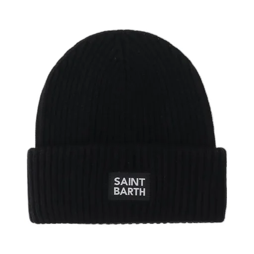 Mc2 Saint Barth Logo Patch Wengen Knitted Beanie
