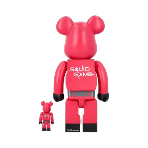 Medicom Toy X Squid Game Guard Triangle 100% + 400% Be@Rbrick Set