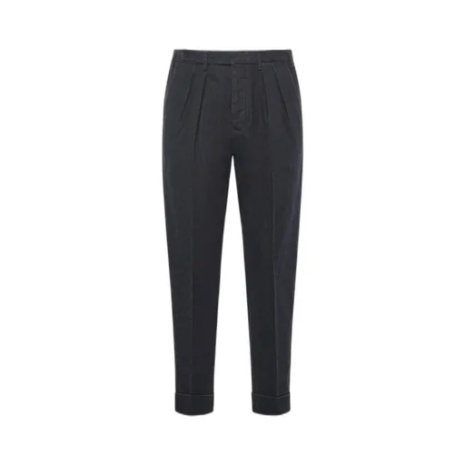 Michael Coal Pleated Cuffed Pants