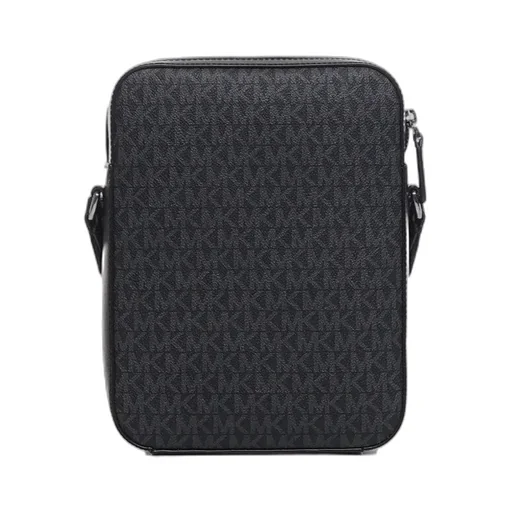 Michael Kors Varick Logo Detailed Zipped Messenger Bag