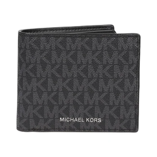 Michael Kors Greyson Logo Lettering Bi-Fold Wallet
