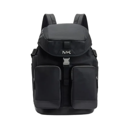 Michael Kors Brooklyn Logo Plaque Buckled Backpack