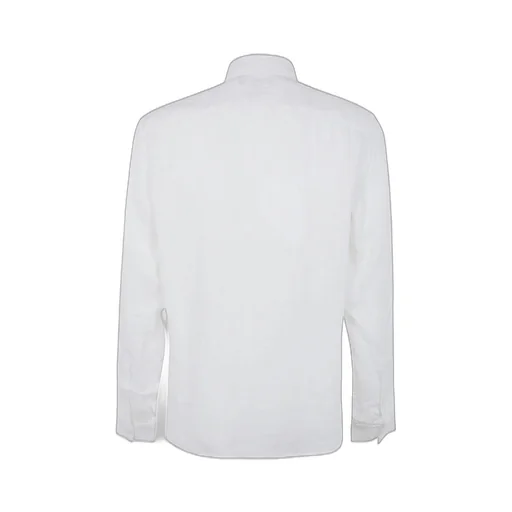 Michael Kors Slub-Texture Curved Hem Shirt