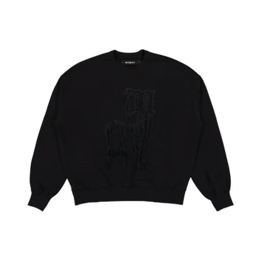 Misbhv Cws2 Fringed Detail Crewneck Sweatshirt