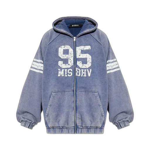 Misbhv Logo Printed Zipped Hoodie