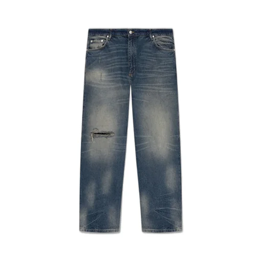 Misbhv Logo Plaque Distressed Jeans