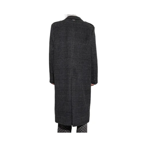 Misbhv Double-Breasted Checked Coat