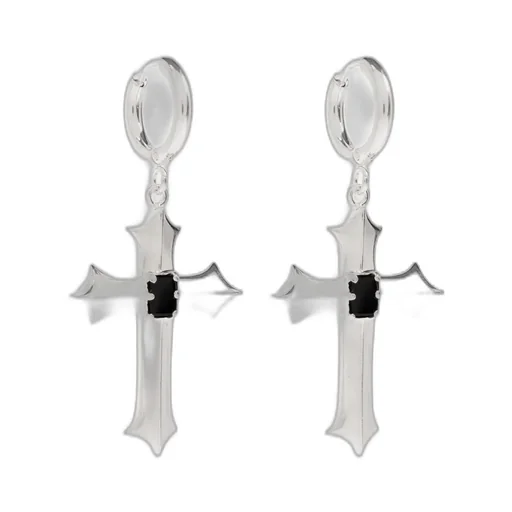 Misbhv Stone Cross Earrings