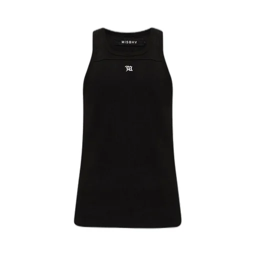 Misbhv Logo Embroidered Ribbed Tank Top