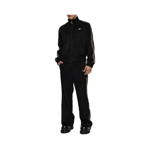 Misbhv Logo Plaque Drawstring Velvet Trousers