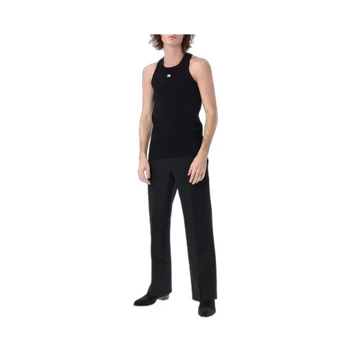 Misbhv Logo Embroidered Ribbed Tank Top