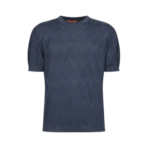 Missoni Zigzag-Knit Short Sleeved T-Shirt