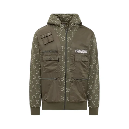 Babylon Patterned Hoodie Sweater