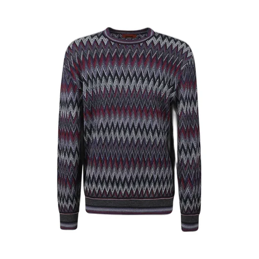 Missoni 3D Zigzag Patterned Crewneck Jumper