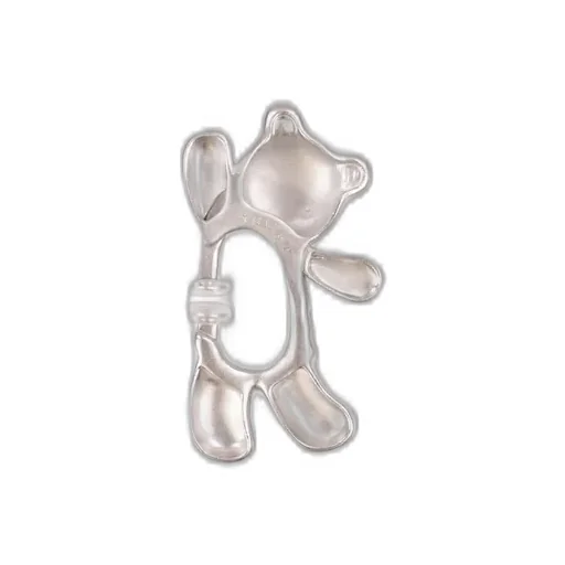 Waving Bear Spring Clasp Earrings / Sil