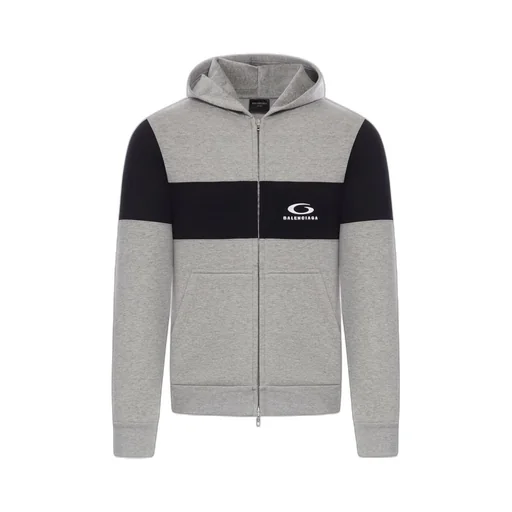 Logo Embroidered Zipped Hoodie
