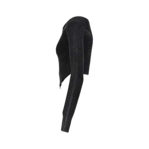 Bitier Rib Cardigan / Black