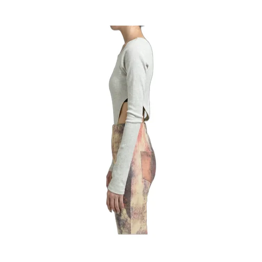 Rib Cut Bodysuits / Wht