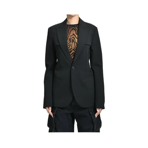 Panels Tailoring Jacket / Black