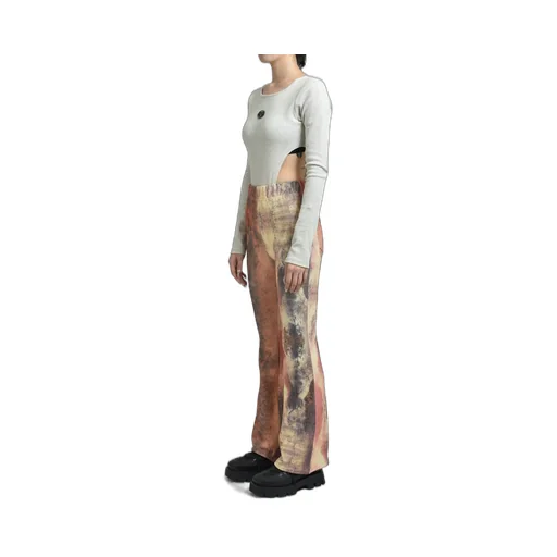 Rib Cut Bodysuits / Wht