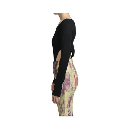 Rib Cut Bodysuits / Black