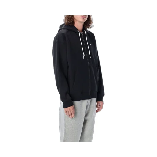 Nike Solo Swoosh Zip-Up Drawstring Hoodie