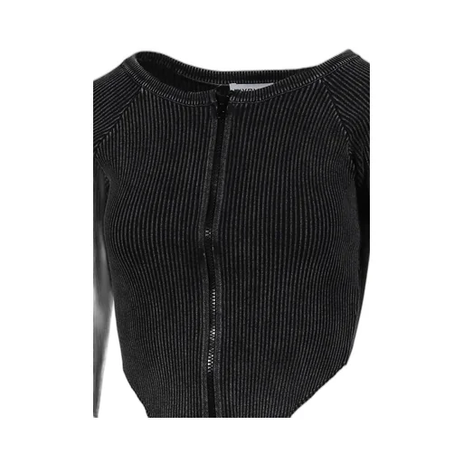 Bitier Rib Cardigan / Black