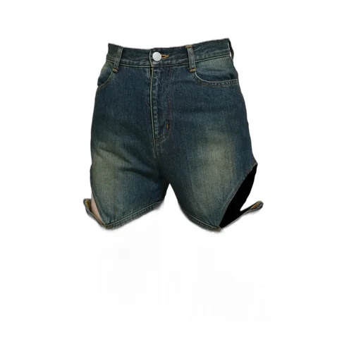 Cutoff Denim Pants / Blu