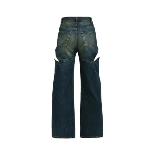 Cutoff Denim Pants / Blu