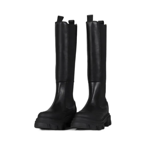 Cleated High Chelsea Boot Black Stitch / Blk