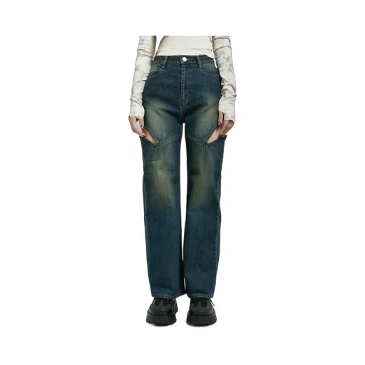 Cutoff Denim Pants / Blu