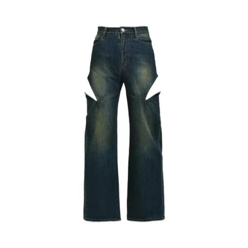 Cutoff Denim Pants / Blu