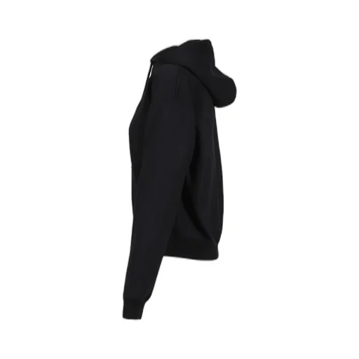Logo Fitted Hoodie / Black