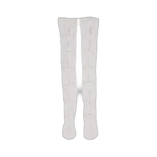 White Bow White Lace Ankle Socks / Wht