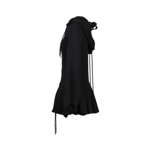 Handmade Black Devil Mask Hoodie Dress / Blk