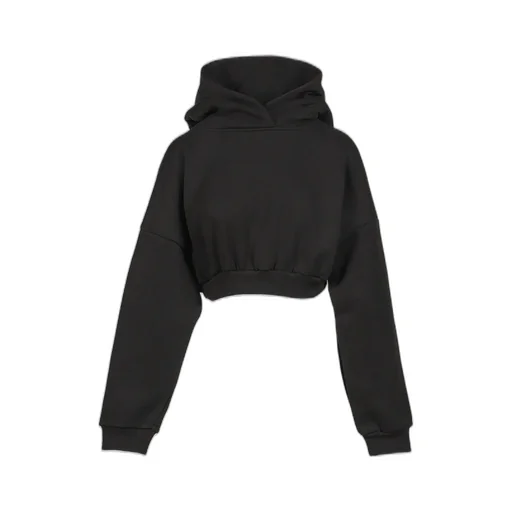 Cropped Heavy Hood / Soot