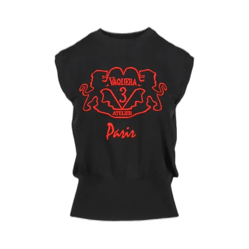 Mini Vest Knit / Black