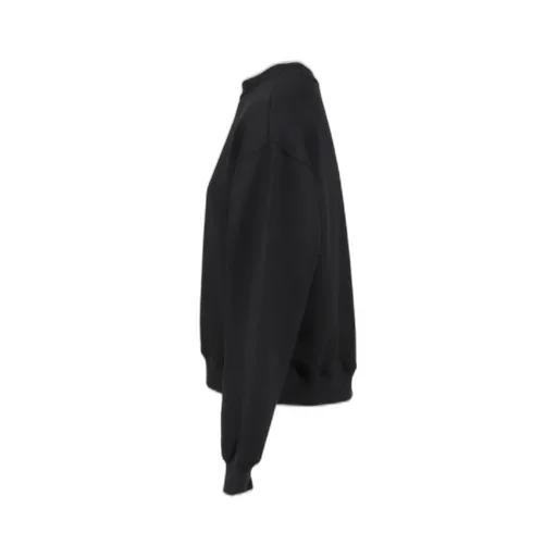 Essential Terry Crew Sweatshirt W/ Puff Paint Logo / Blk