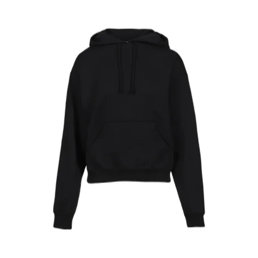 Logo Fitted Hoodie / Black
