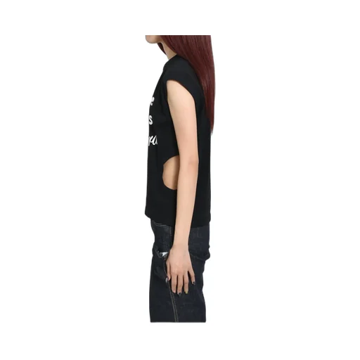 Who Tf Twisted T Shirt Knit / Blk