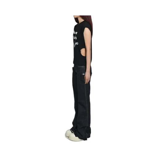 Who Tf Twisted T Shirt Knit / Blk
